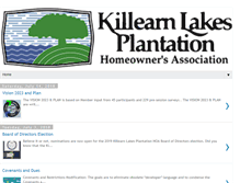 Tablet Screenshot of killearnlakeshoa.org